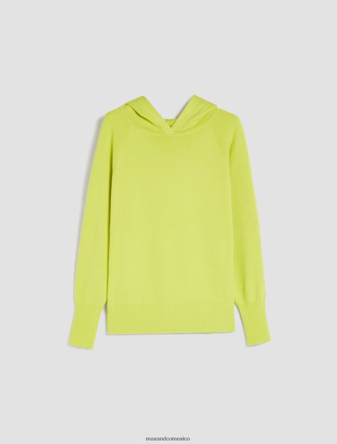 MAX&Co. mujer sudadera con capucha de algodón y cachemira Z860B644 vestir azul claro