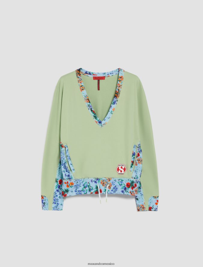 MAX&Co. mujer sudadera con estampado superga Z860B616 vestir verde pastel