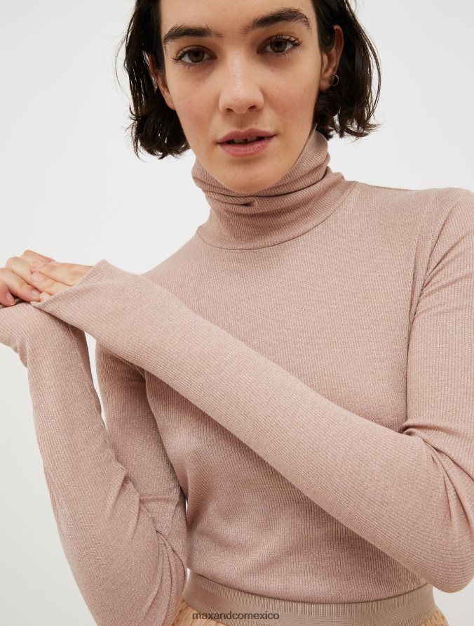 MAX&Co. mujer camiseta de punto cojo Z860B373 vestir avellana