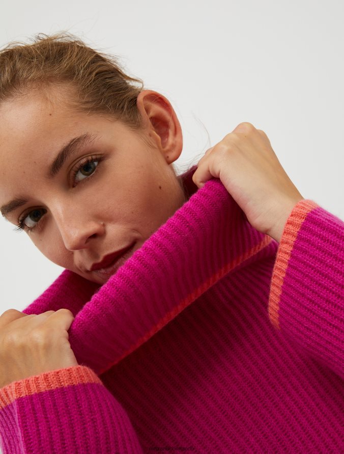 MAX&Co. mujer jersey de cachemir con cuello alto Z860B391 vestir lila