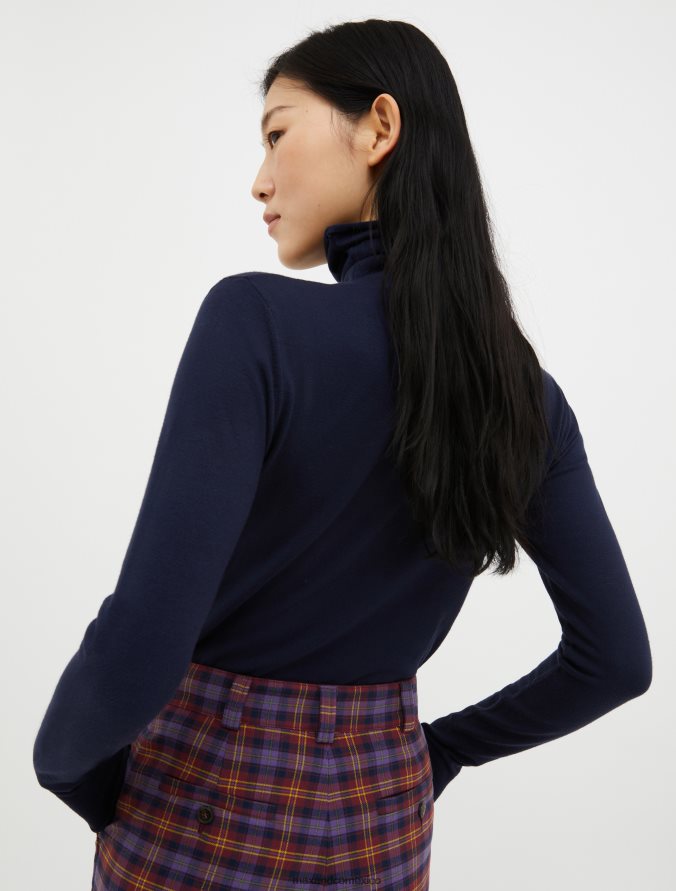 MAX&Co. mujer jersey de cuello alto Z860B399 vestir azul claro