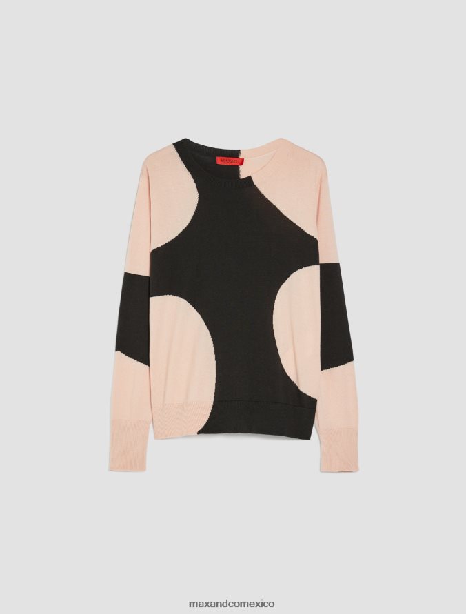 MAX&Co. mujer jersey de lunares Z860B397 vestir negro