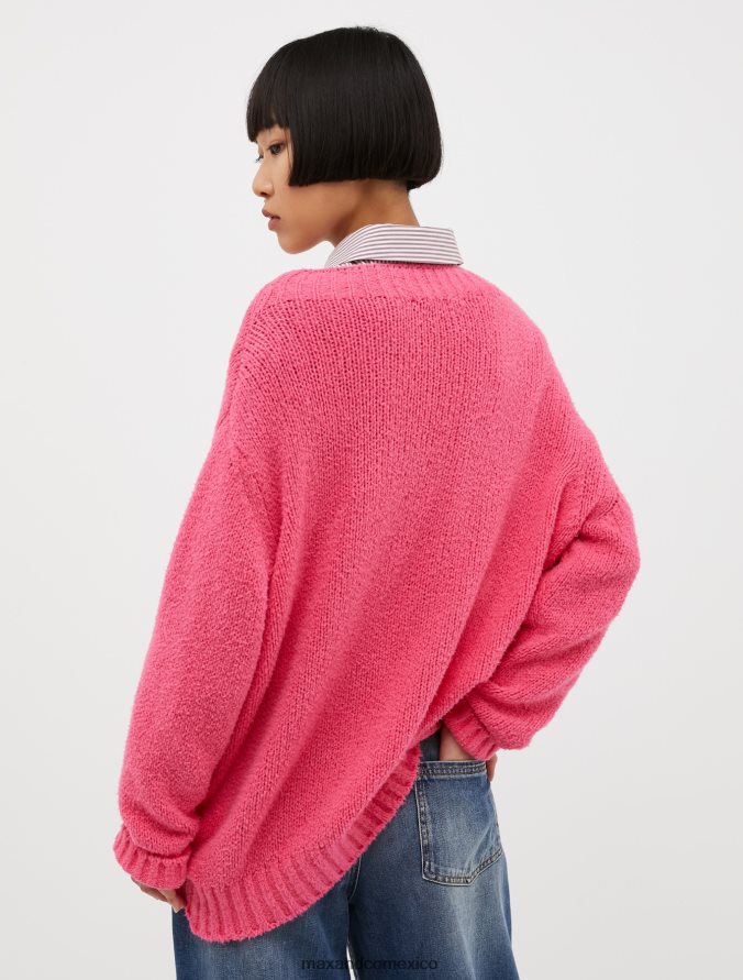 MAX&Co. mujer suéter capullo oversize de algodón Z860B377 vestir Rosa Rosa