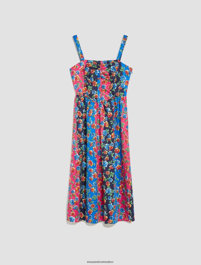 MAX&Co. mujer personas, lugares, color vestido corola Z860B32 vestir fantasía azul marino