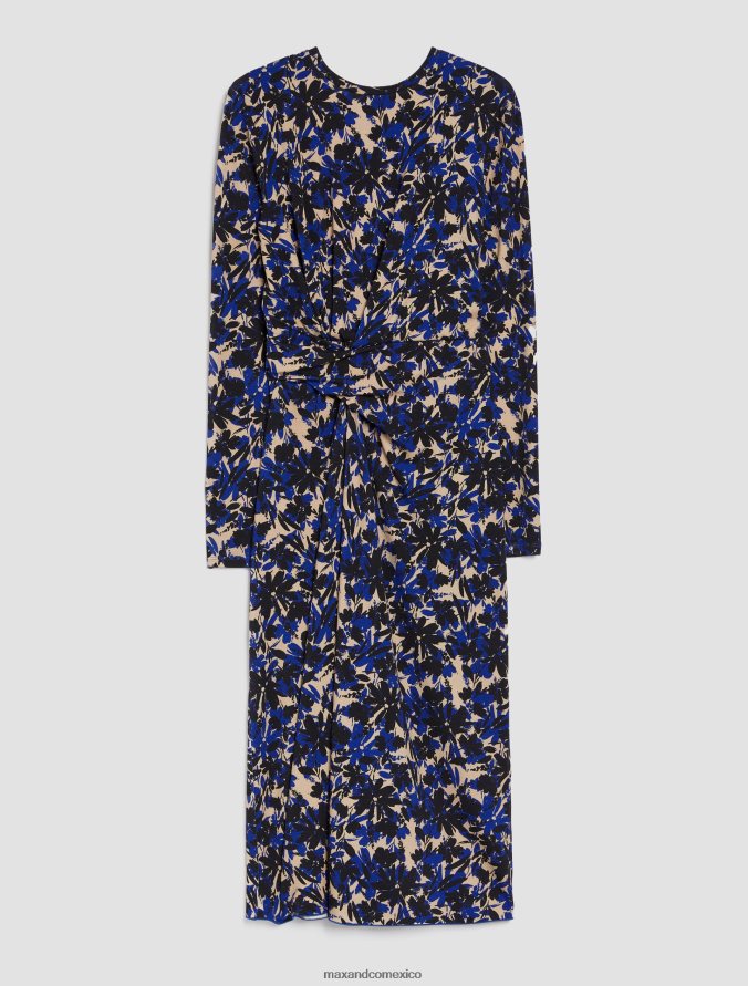 MAX&Co. mujer vestido de punto drapeado Z860B48 vestir Azul marino