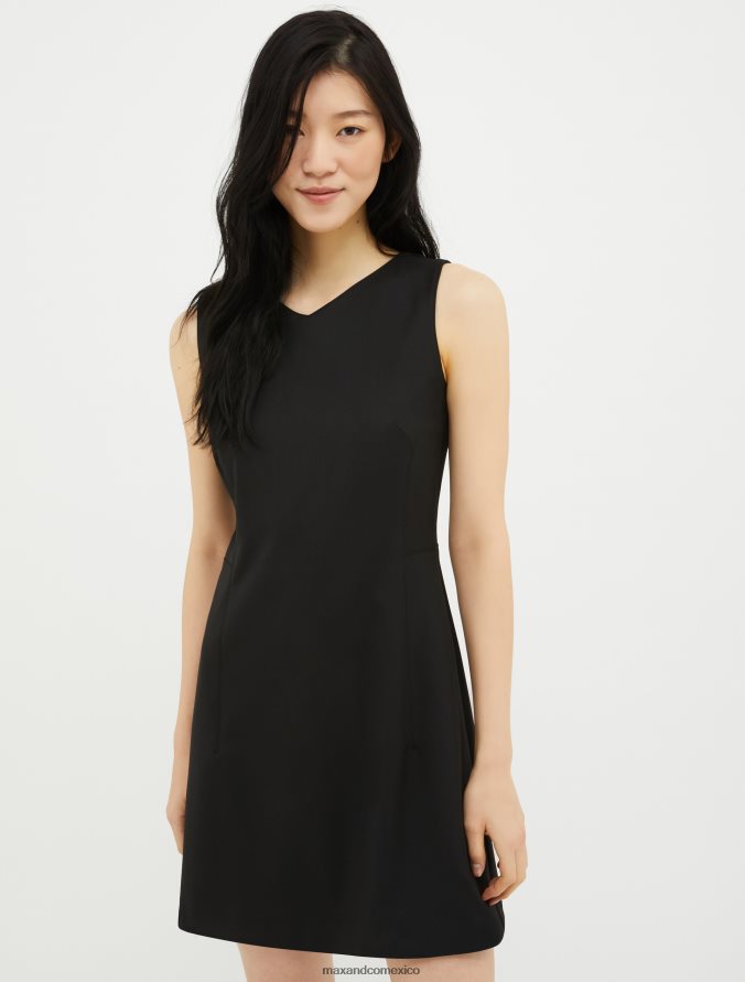 MAX&Co. mujer vestido tubo elástico Z860B47 vestir negro