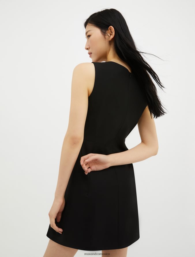 MAX&Co. mujer vestido tubo elástico Z860B47 vestir negro