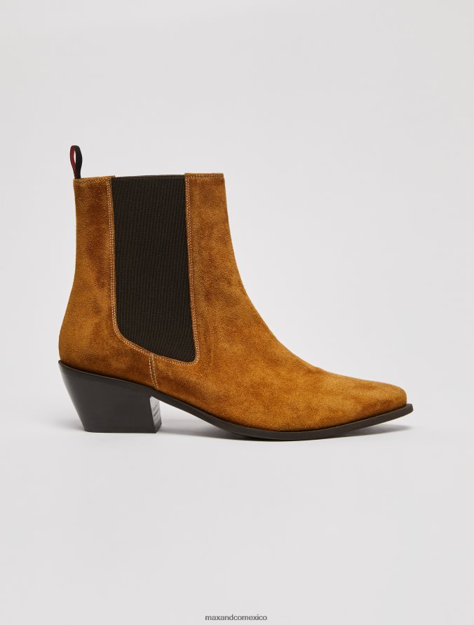 MAX&Co. mujer botines de gamuza Z860B964 zapatos broncearse