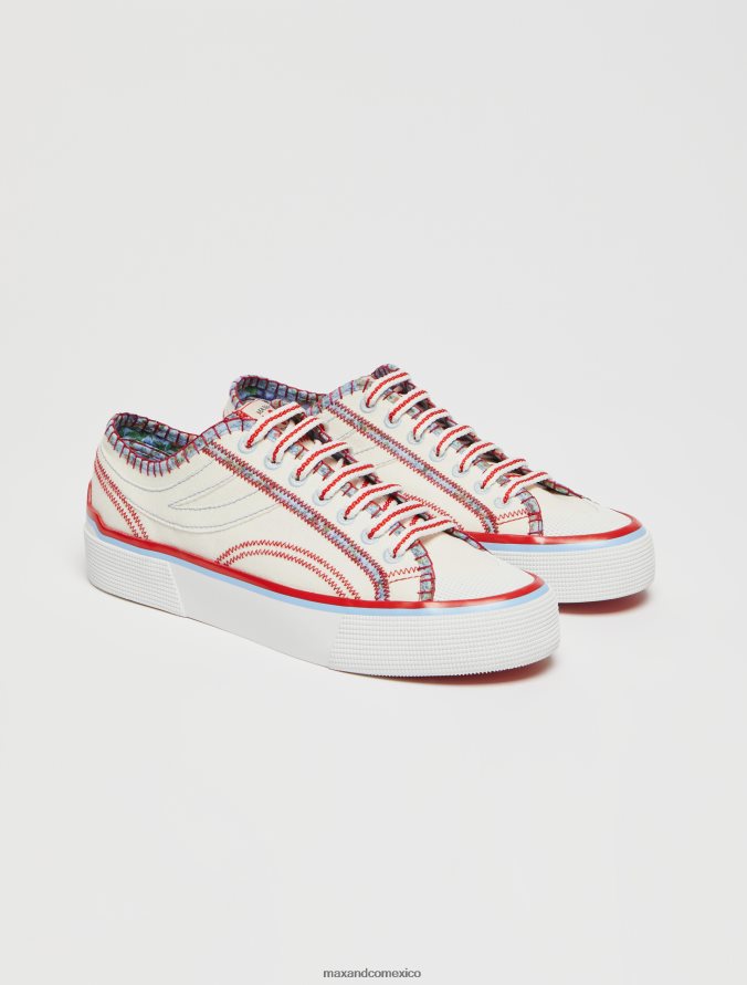 MAX&Co. mujer zapatillas superga de lona Z860B935 zapatos blanco