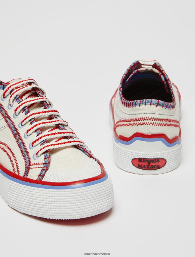 MAX&Co. mujer zapatillas superga de lona Z860B935 zapatos blanco
