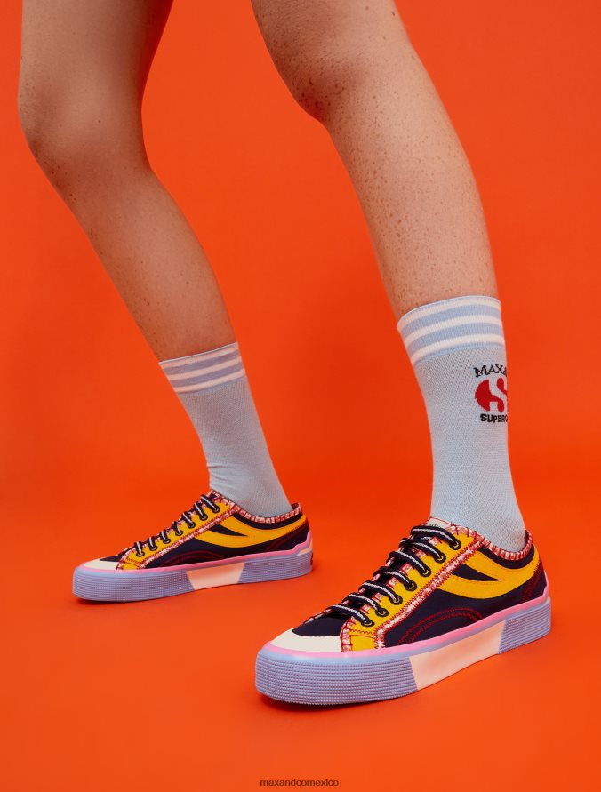 MAX&Co. mujer zapatillas superga de lona Z860B936 zapatos azul aciano