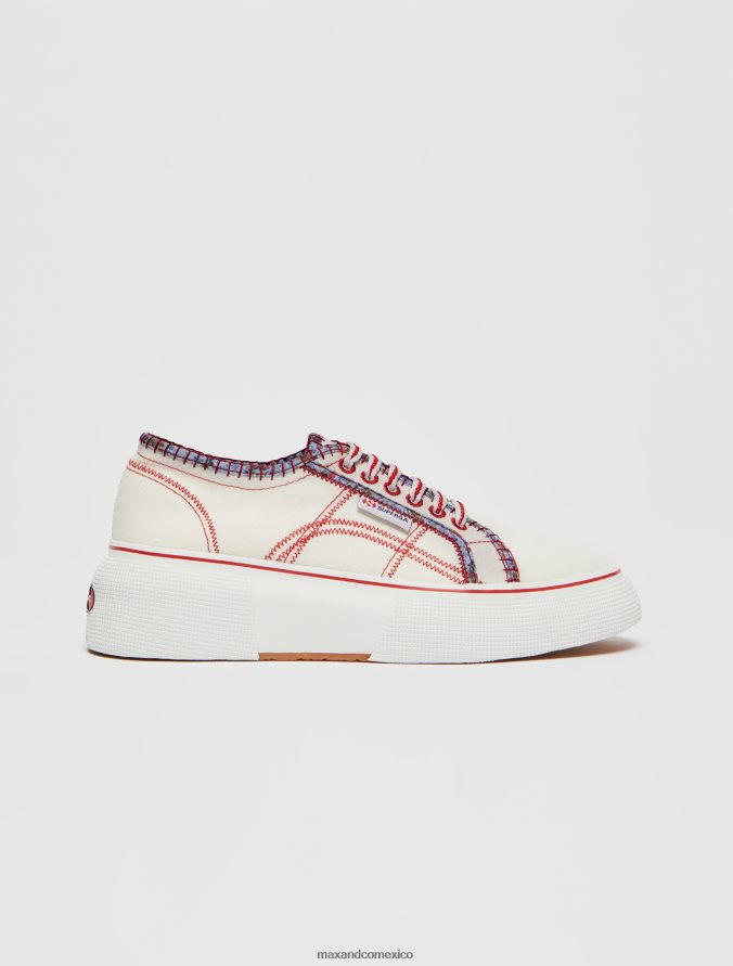 MAX&Co. mujer zapatillas superga estampadas Z860B937 zapatos blanco
