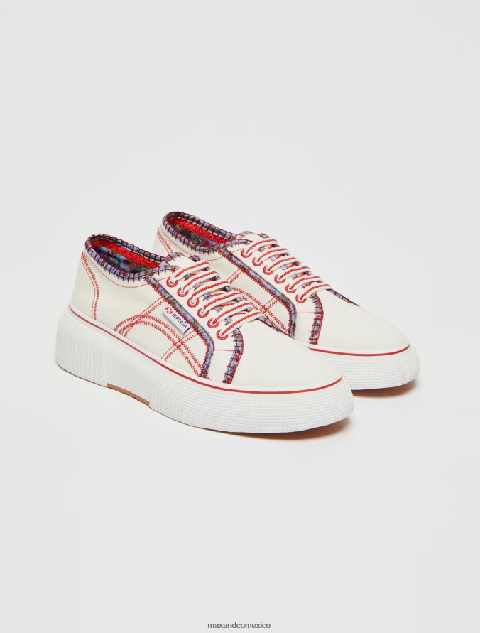 MAX&Co. mujer zapatillas superga estampadas Z860B937 zapatos blanco