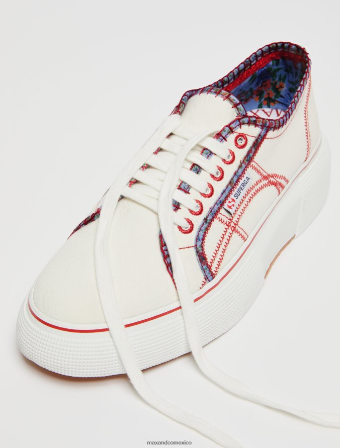 MAX&Co. mujer zapatillas superga estampadas Z860B937 zapatos blanco